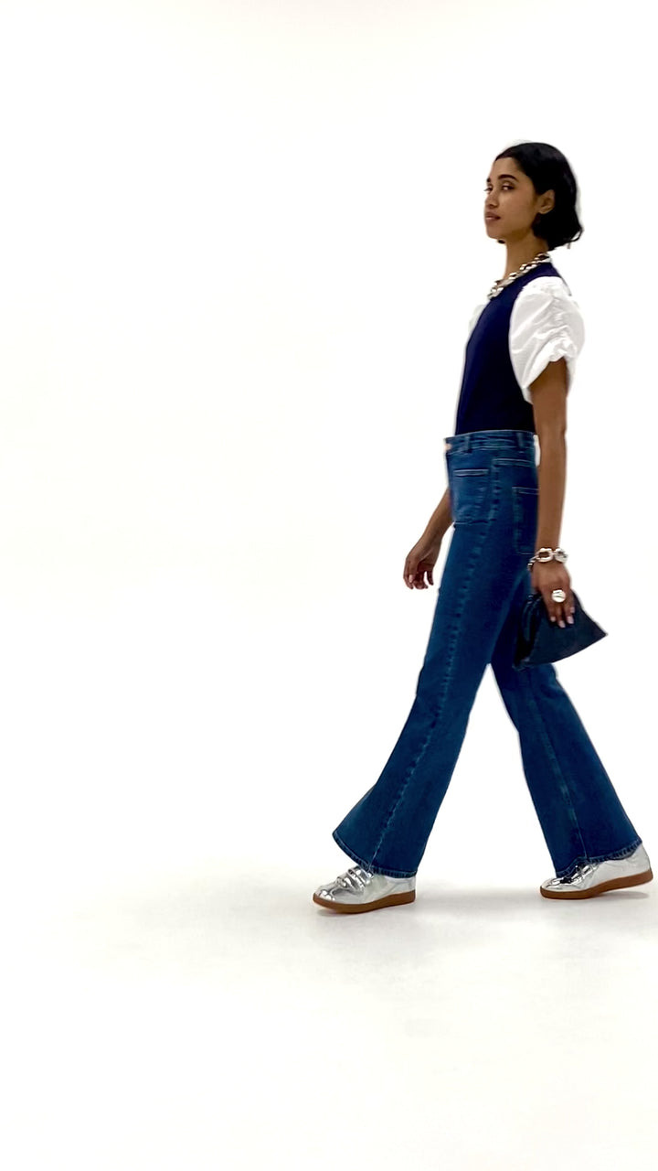Husk Gabriela Tee - Navy