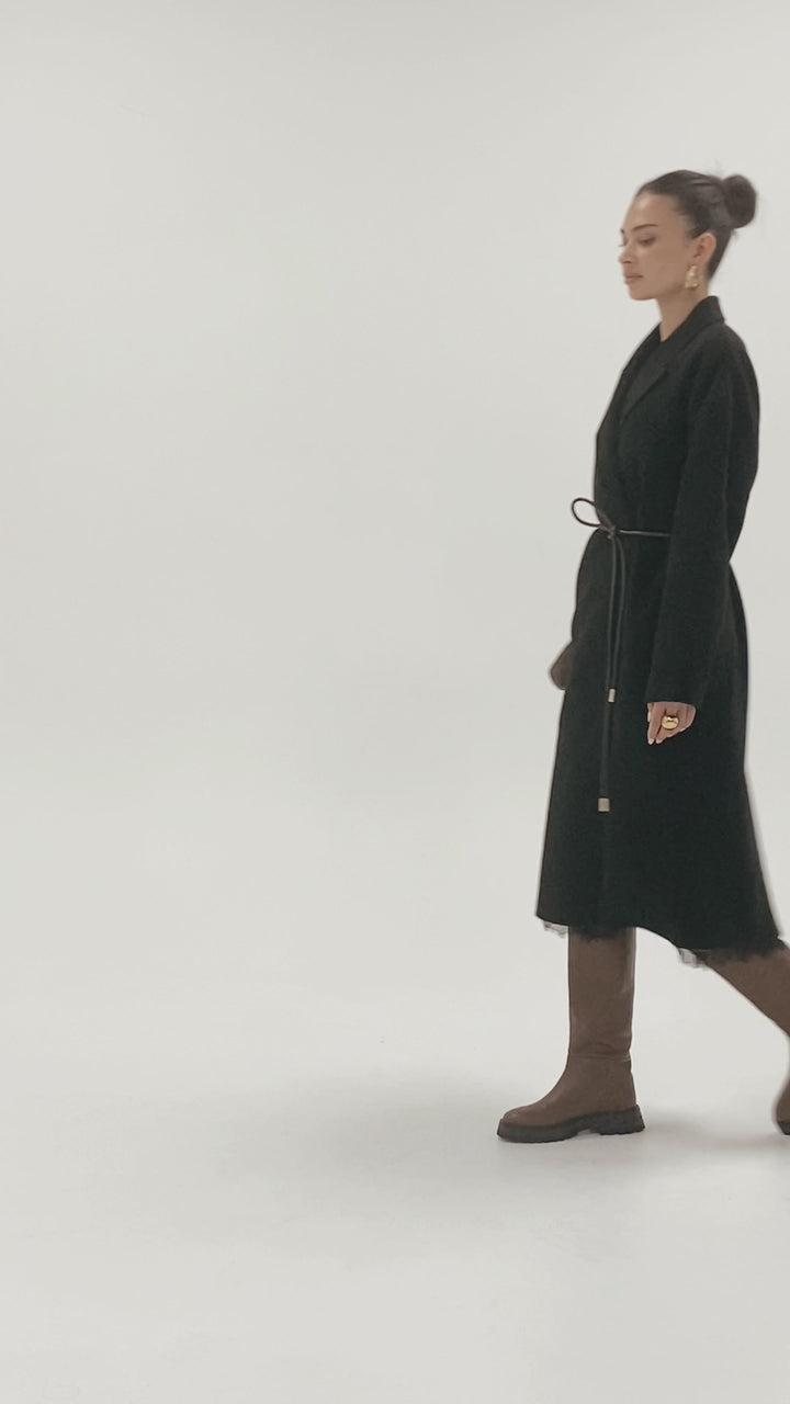 Husk Tuva Coat - Black