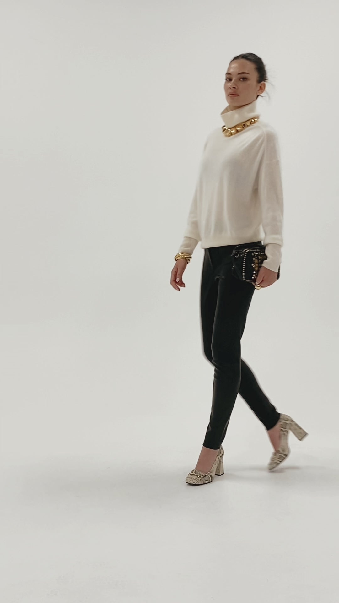 Husk Leather Legging - Black