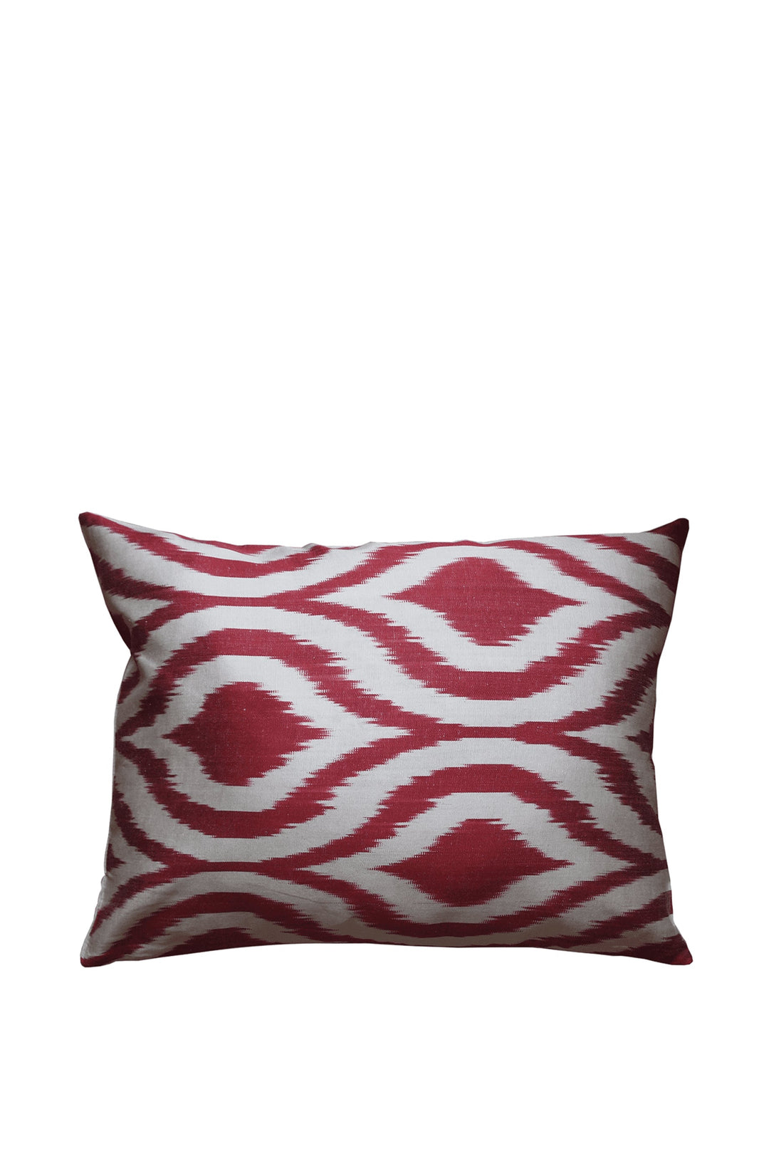 Les Ottomans Silk Cushion - Red