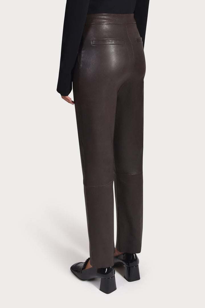 Husk CROP LEATHER - Chocolate