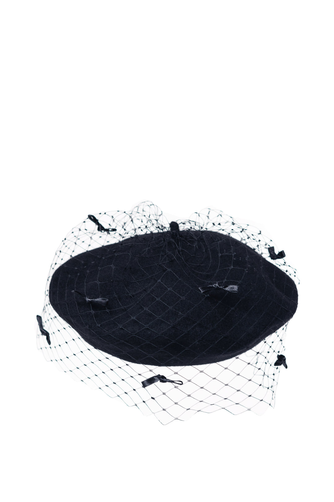 Misa Harada Bow Beret - Black