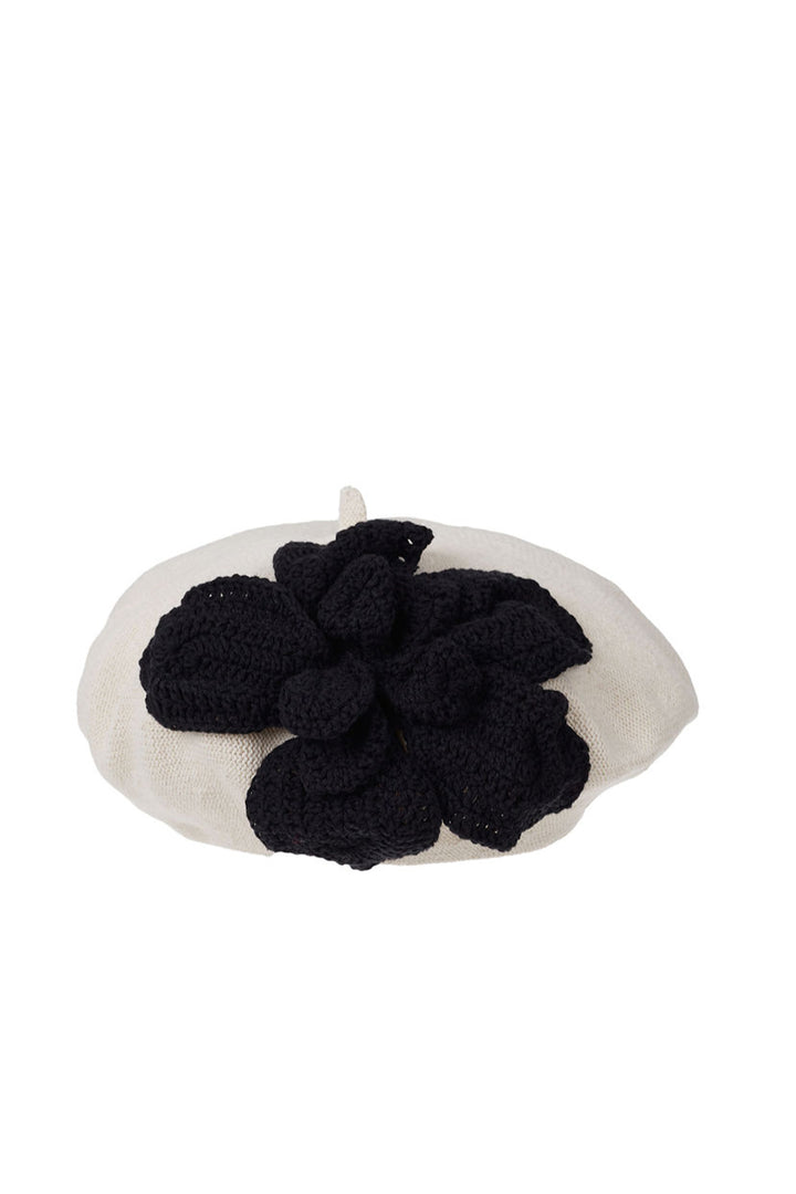 Misa Harada Bow Beret - Black