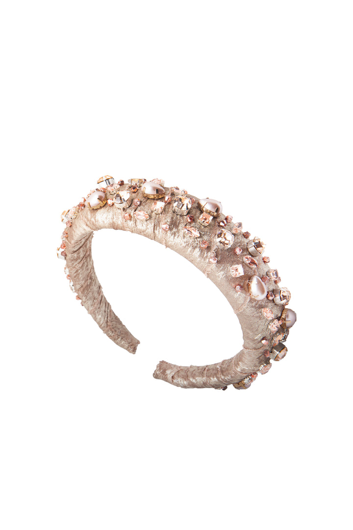 Madiso Livia Crystal Headband - Rose Gold