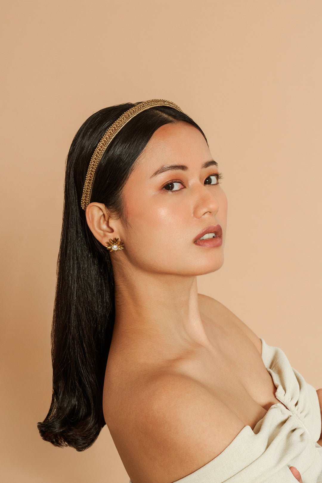 Deepa Gurnani Maran Headband - Gold