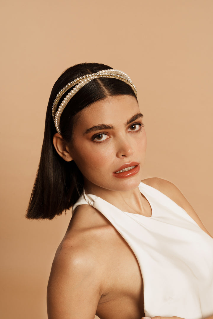 Deepa Gurnani Rei Headband - Gold