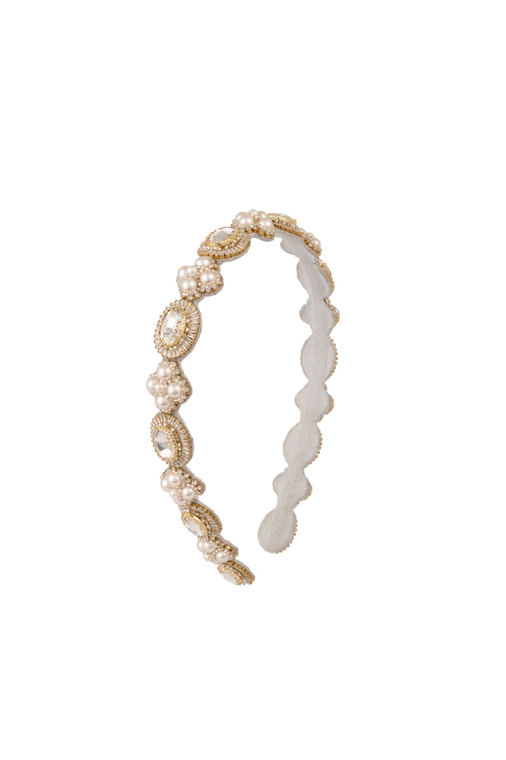 Deepa Gurnani Saveli Headband - Ivory