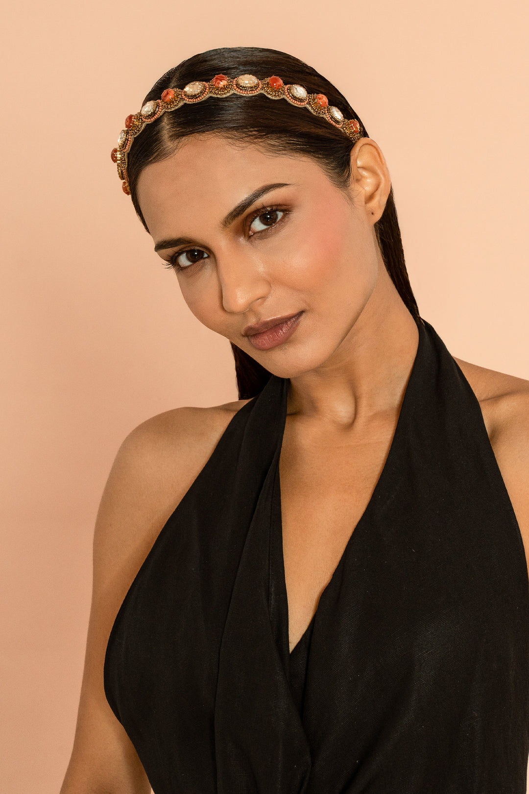 Deepa Gurnani Zenia Headband - Coral