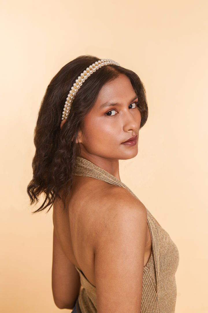 Deepa Gurnani Bernice Headband - Gold