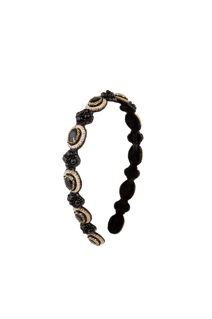 Deepa Gurnani Saveli Headband Black