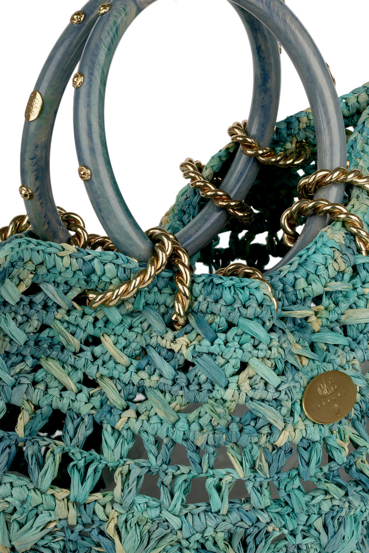 Gas Bijoux Picot Bag - Turquoise