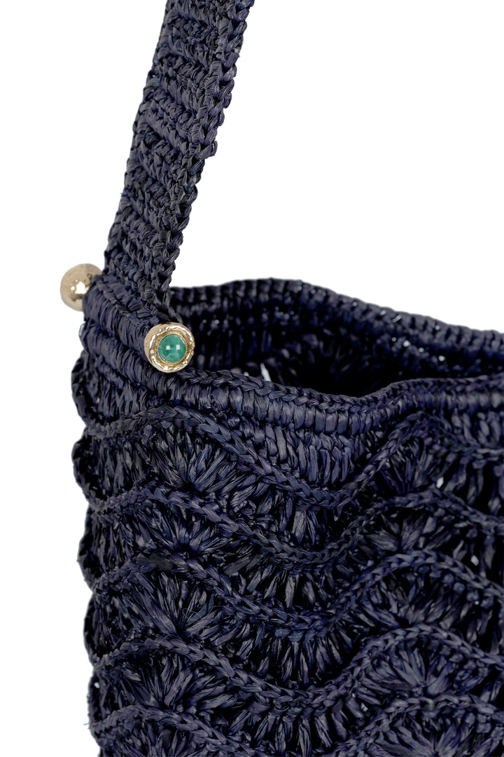 Gas Bijoux Palmiers Bag - Navy