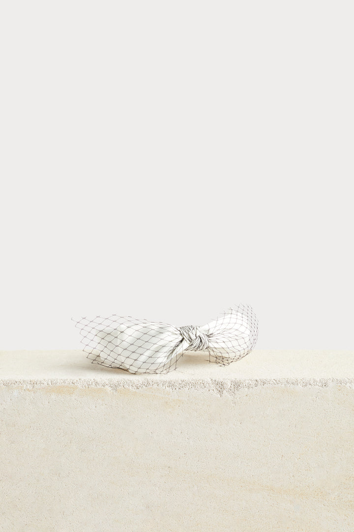 Sarah J Curtis Bow Band - White