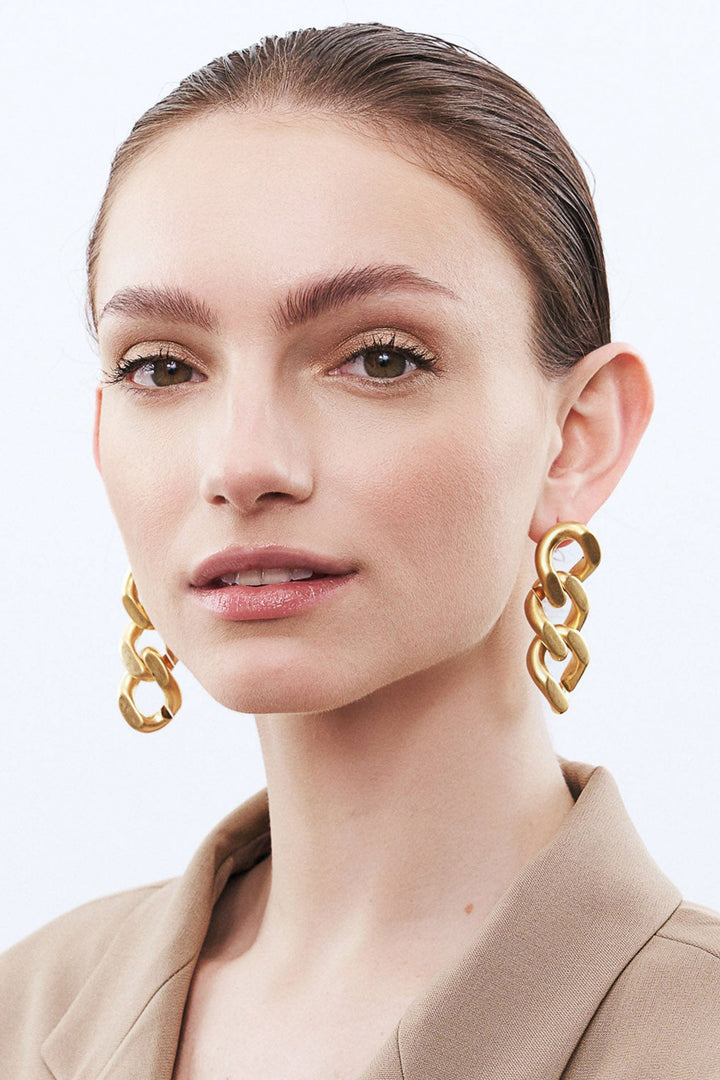 Vanessa Baroni Chain Earring - Gold