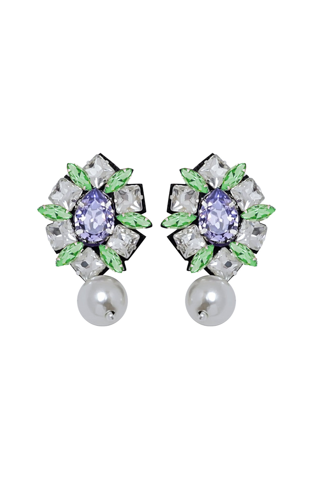 Madiso Violet Earring - Silver