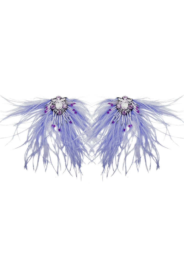 Madiso Feather Earring - Lilac
