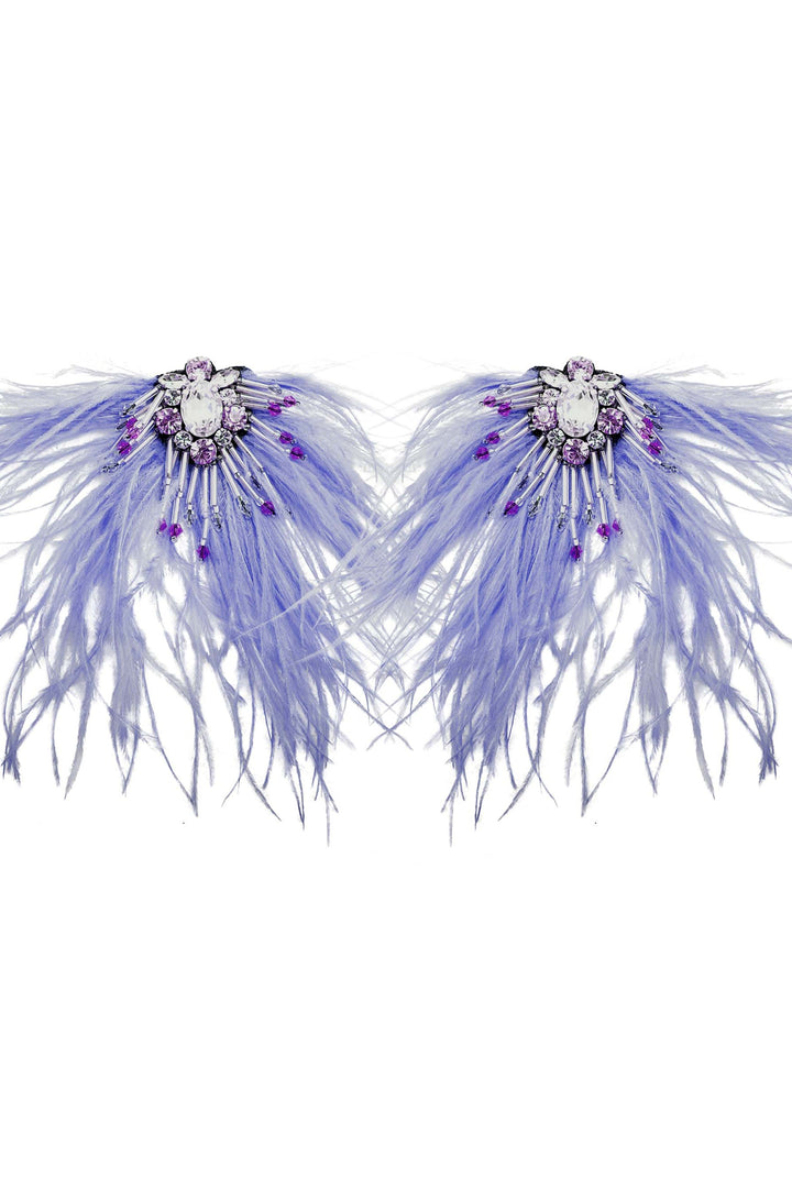 Madiso Feather Earring - Lilac