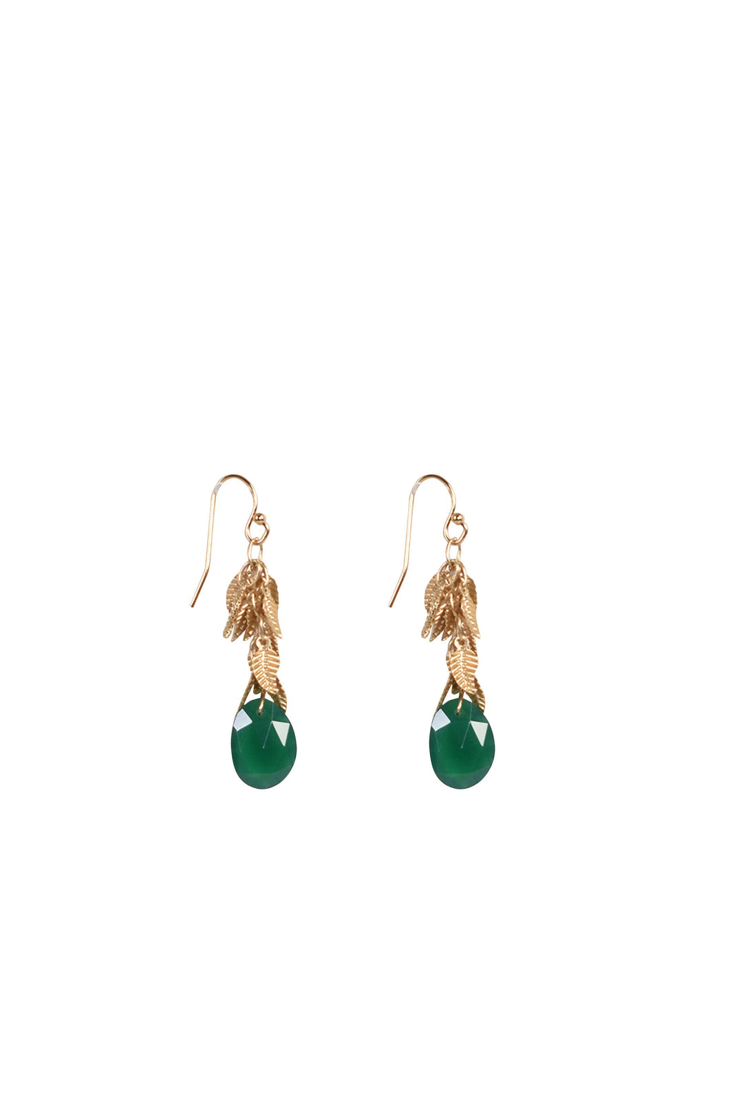 Alouette Design
 Leafy Earring - Emerald