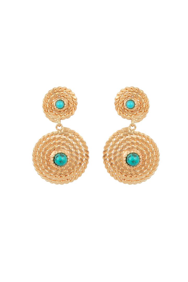 GAS BIJOUX Lucky Earrings - Turquoise
