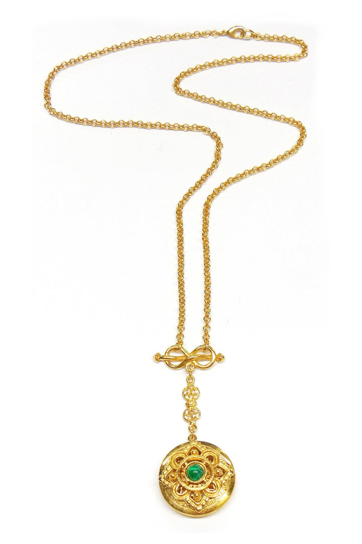 Ben Amun Fob Necklace - Gold