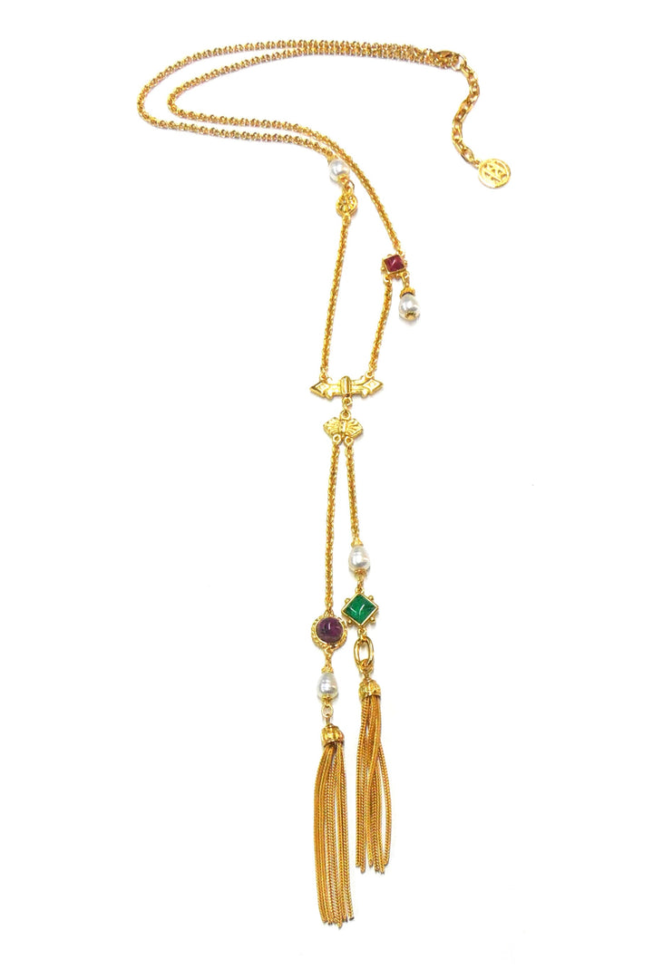 Ben Amun Fringe Necklace - Gold