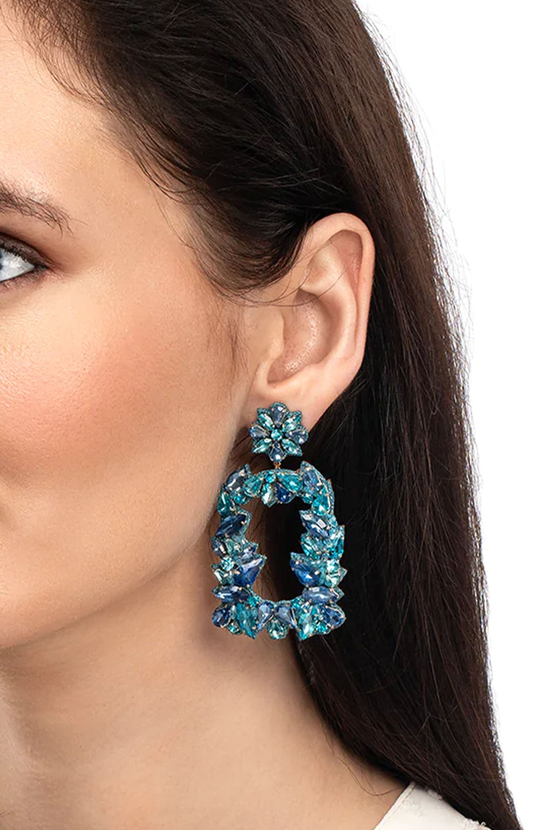 Deepa Gurnani Anushka Earring - Turquoise