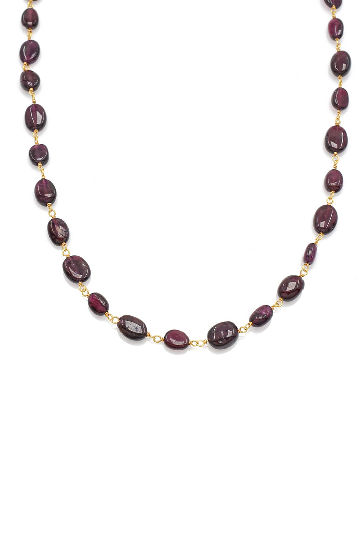 Husk Garnet Necklace - Garnet