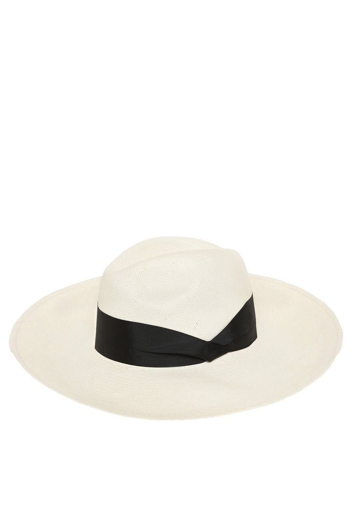 Sarah J Curtis Panama Hat - White