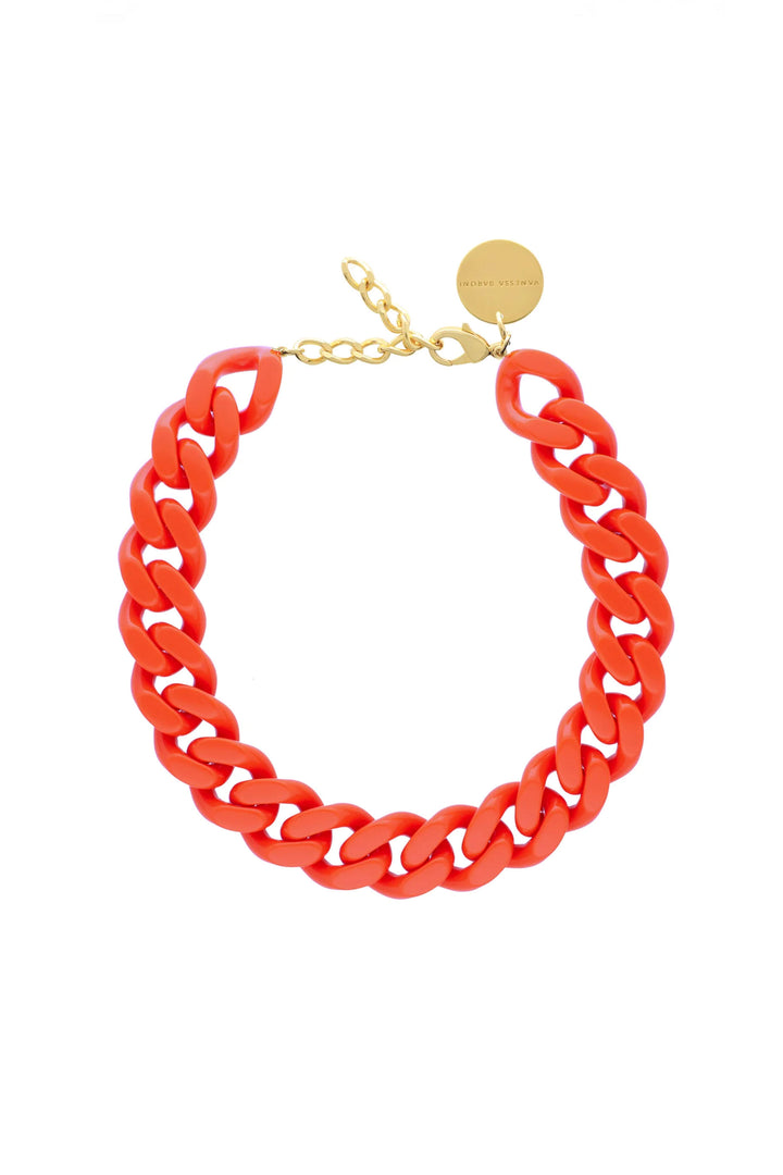 Vanessa Baroni CHAIN NECKLACE - Orange