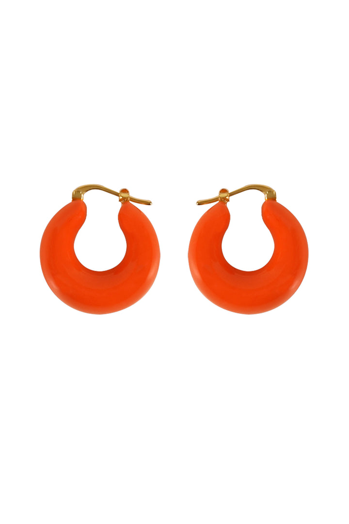 Vanessa Baroni Circlet Earring - Orange