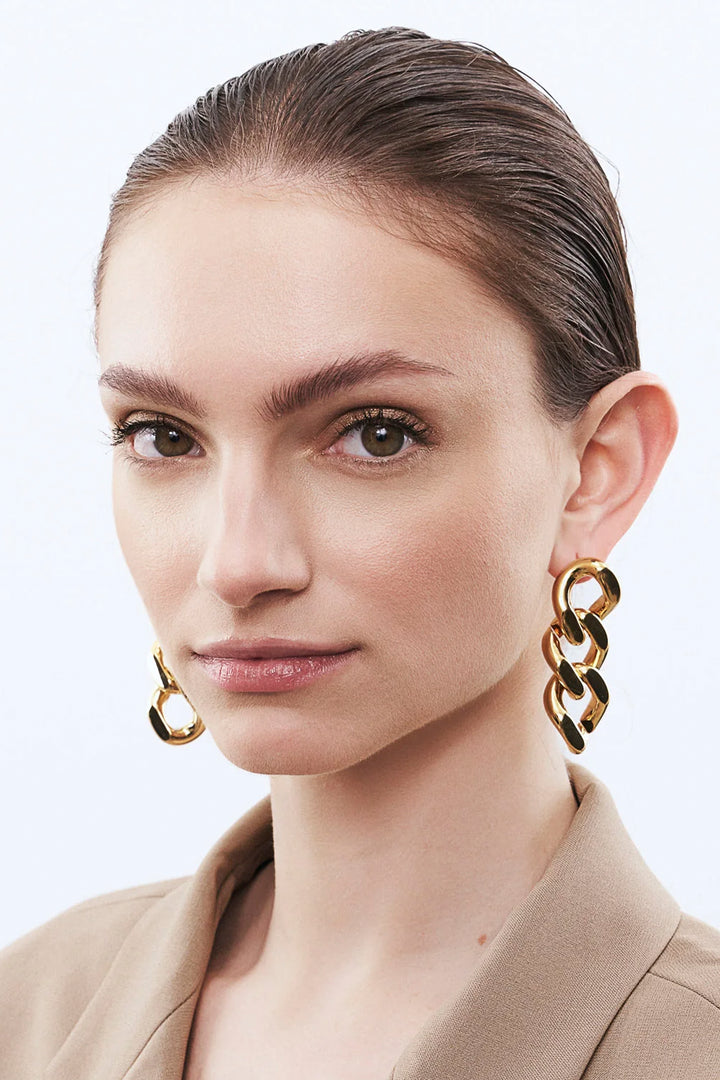 Vanessa Baroni Chain Earring - Gold