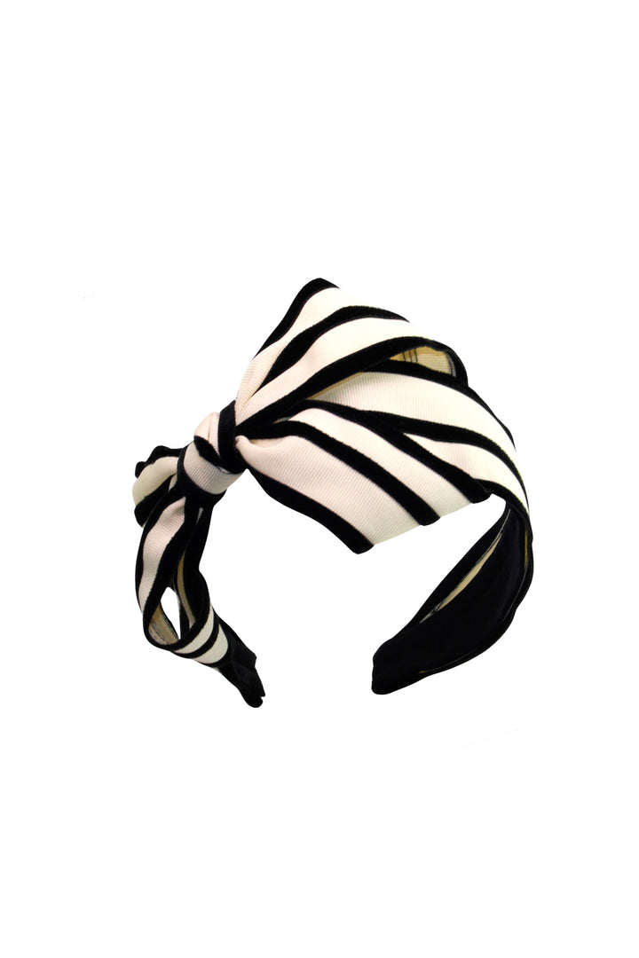 Jennifer Ouellette Lina Headband - Black & White