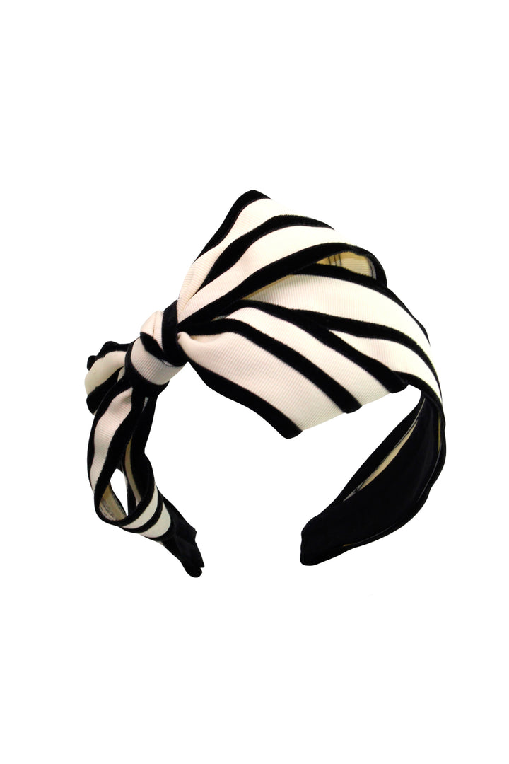 Jennifer Ouellette Lina Headband - Black & White