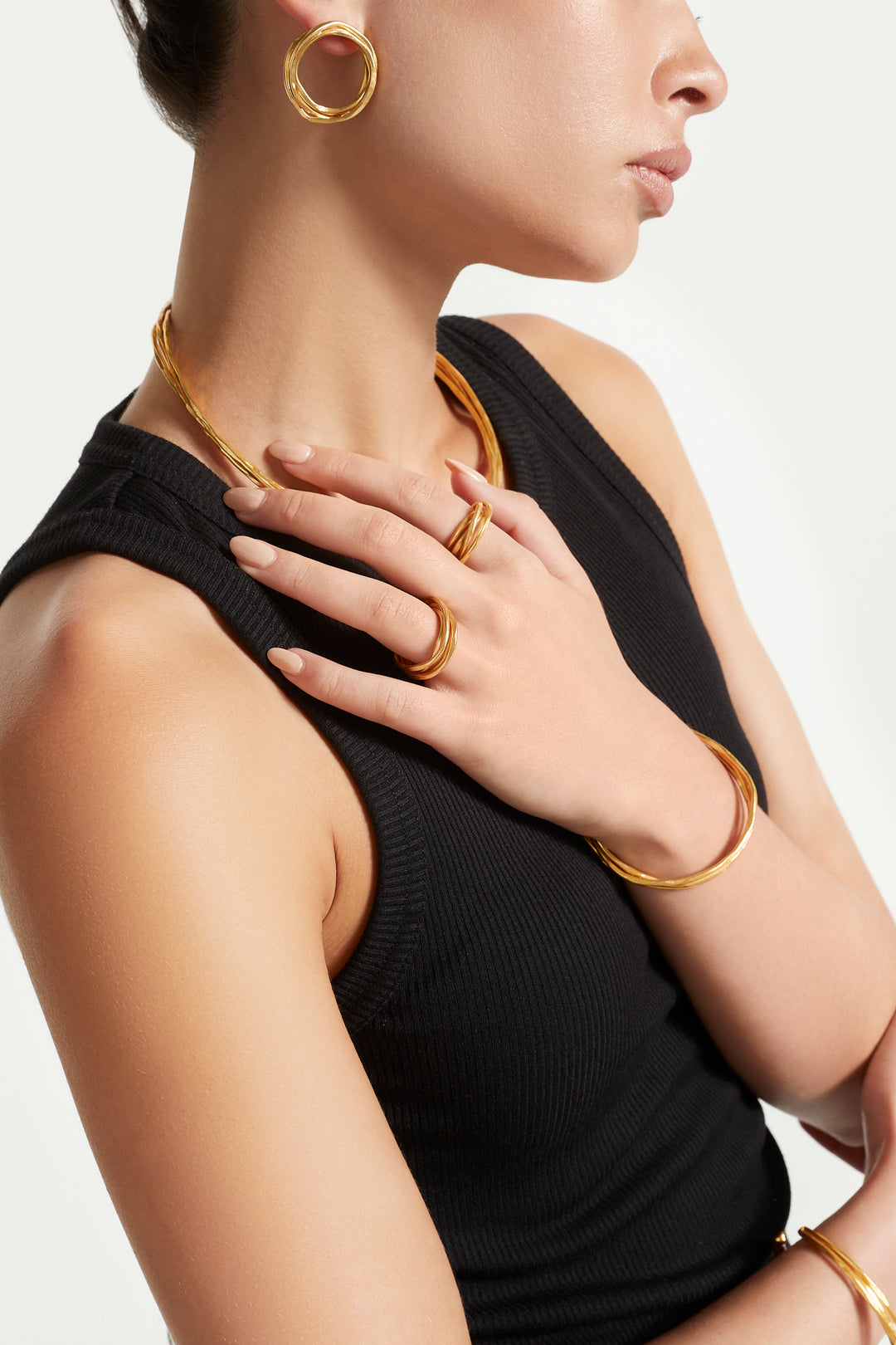 Alouette Design Twig Earrings - Gold