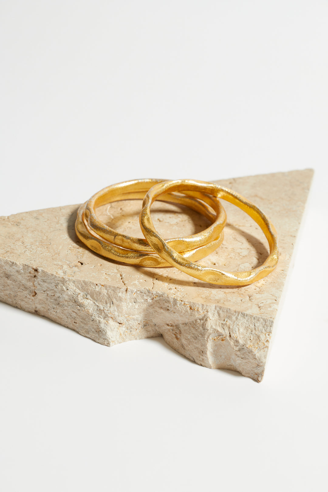 Alouette Design
 Hamerred Bangle - Gold