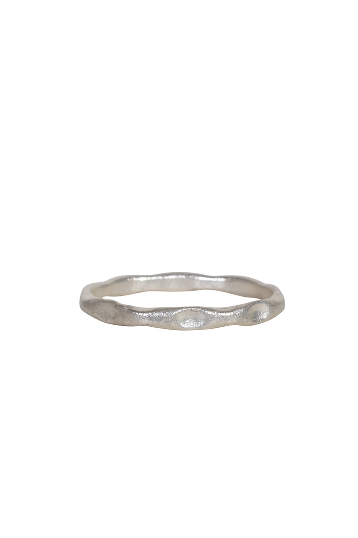 Alouette Design
 Hamerred Bangle - Silver