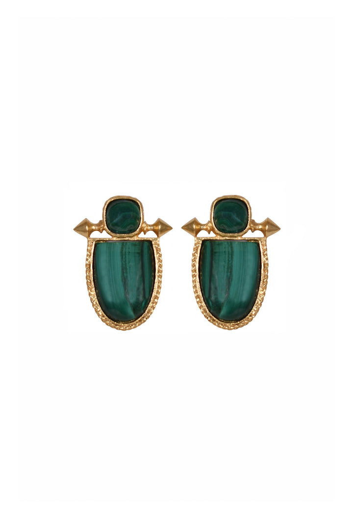 Alouette Design
 Scarab Earring - Gold