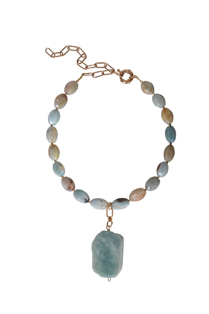 Alouette Design
 Penny Necklace - Amazonite