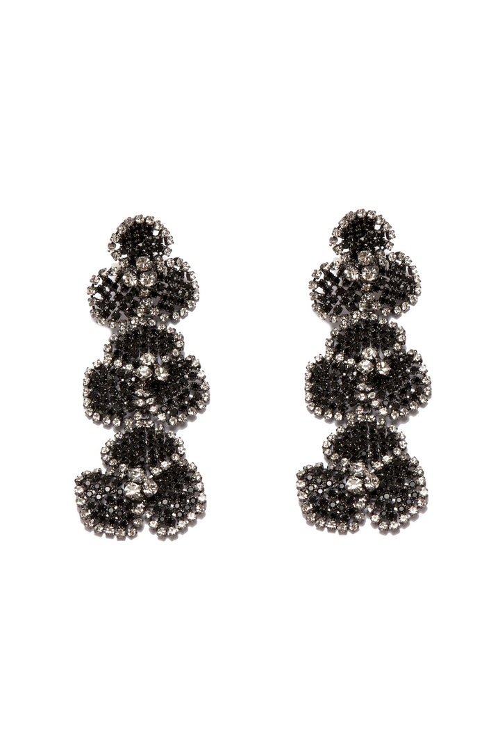 Silvia Gnecchi Camelia Earring - Black