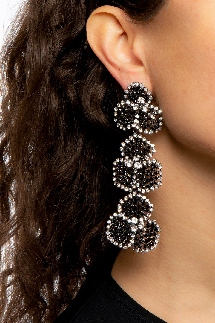 Silvia Gnecchi Camelia Earring - Black