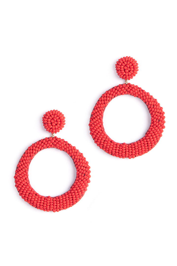 Deepa Gurnani Asta Earring - Red