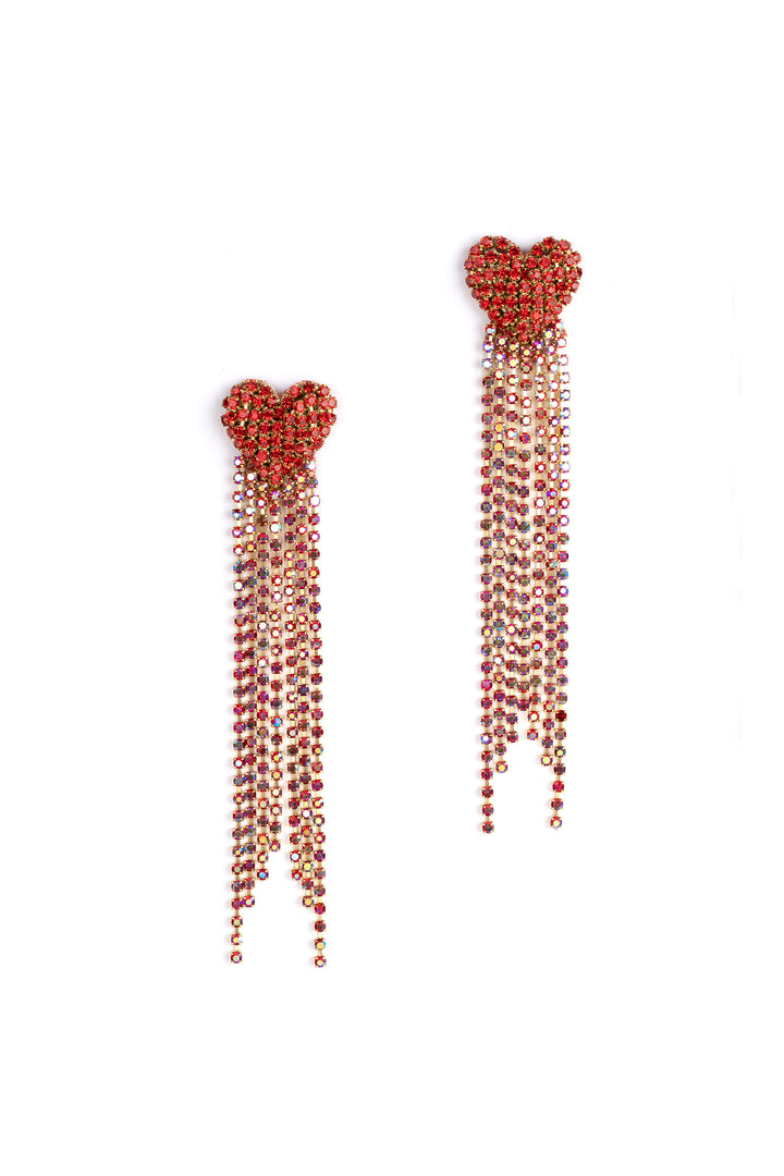 Deepa Gurnani Divina Earring - Red