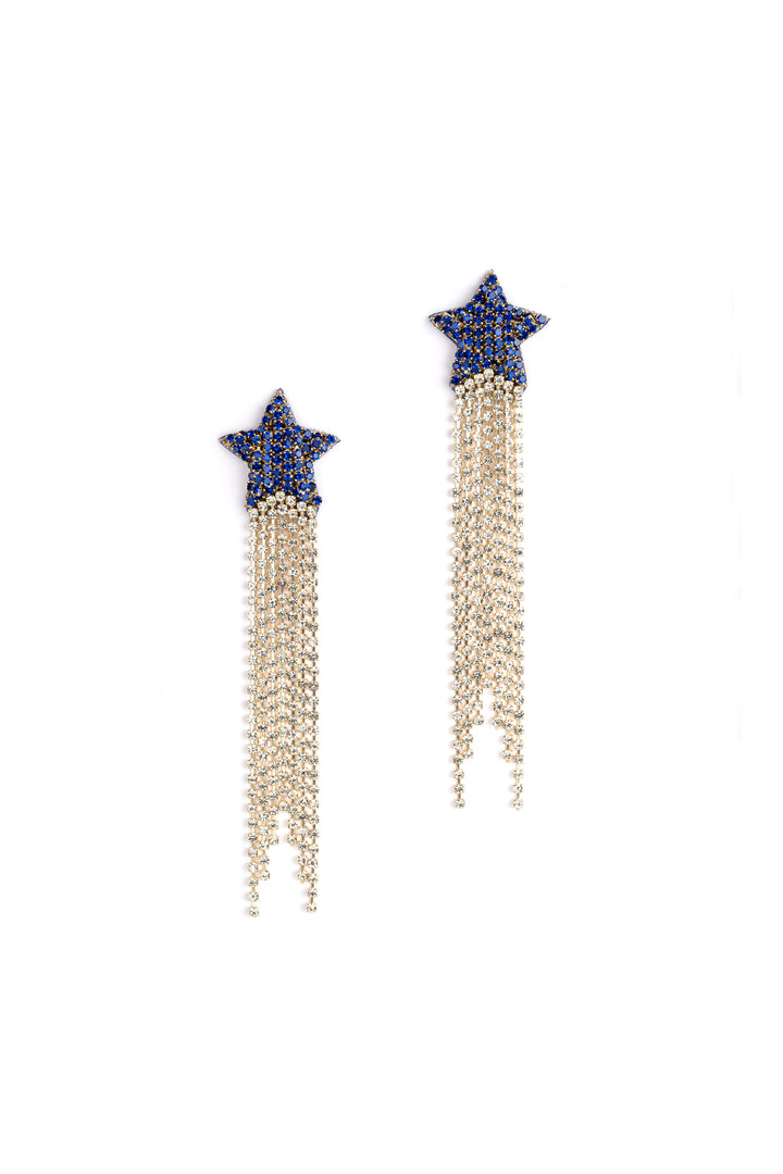 Deepa Gurnani Evren Earring - Cobalt