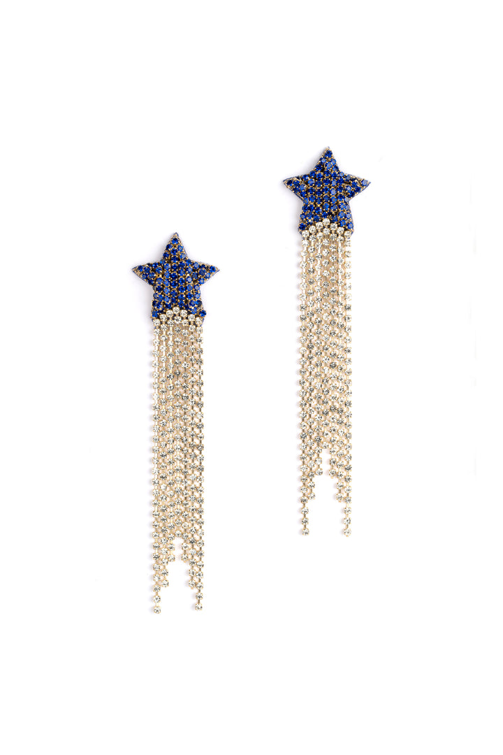 Deepa Gurnani Evren Earring - Cobalt