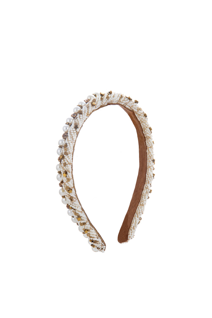 Deepa Gurnani Eliza Headband - Gold