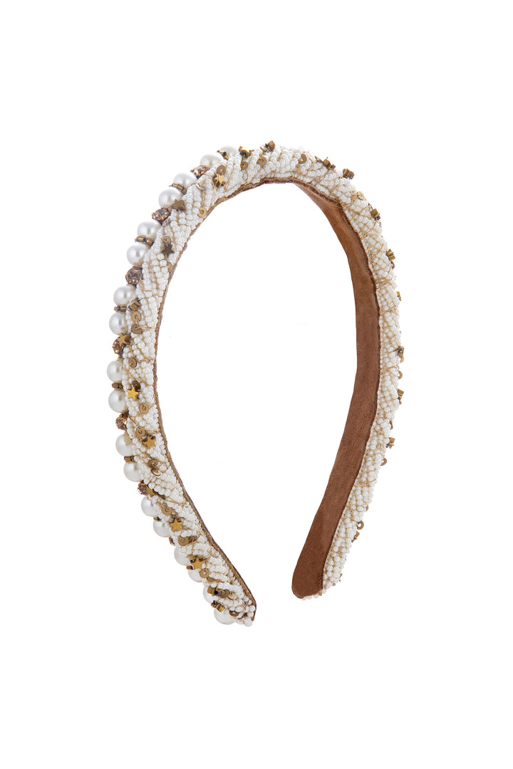 Deepa Gurnani Eliza Headband - Gold