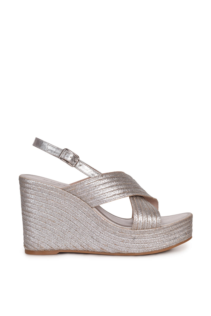 Husk MYA ESPADRILLE - Silver