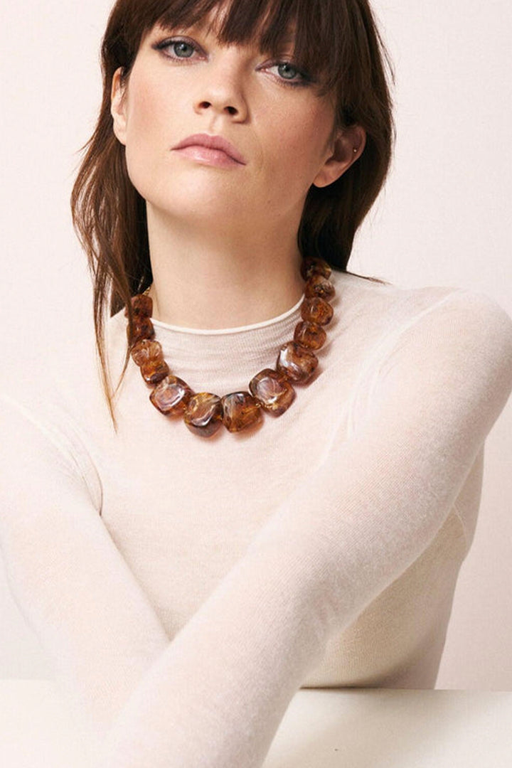 Vanessa Baroni Shaped Necklace - Amber