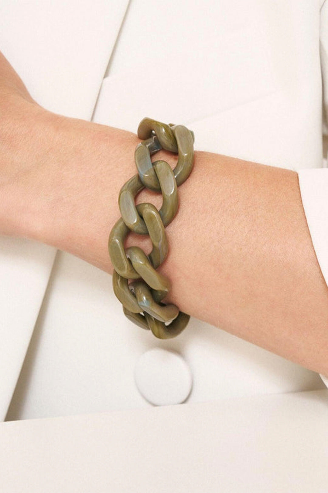 Vanessa Baroni Chain Bracelet - Olive