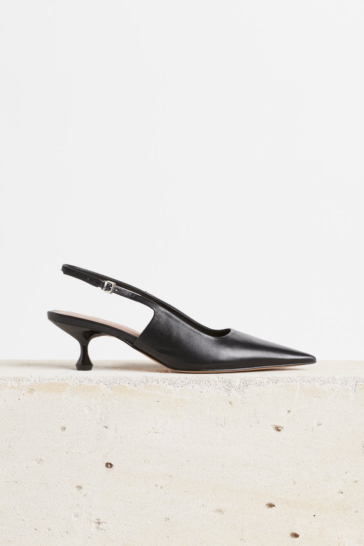 Husk LAYLA SLINGBACK - Black